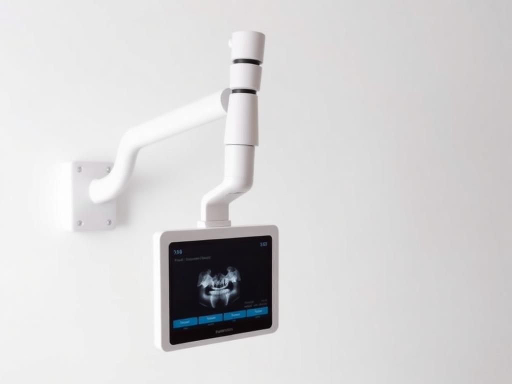 Digitalt intraoralt røntgen med veggarm og sensor